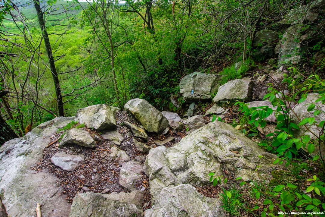 skyline trail going downward